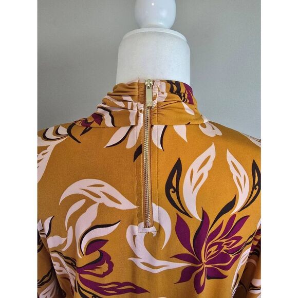 Liz Claiborne Top Sz L Ginger Floral - Picture 4 of 8